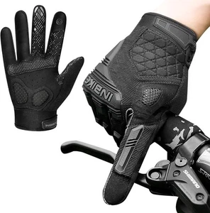 INBIKE Cycling Gloves Men Mountain Bike Gloves Mens MTB Full Finger TPR Padded - Picture 1 of 8