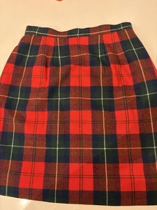 Vintage Pendleton Virgin Wool Plaid Skirt Size 4 - Picture 1 of 3