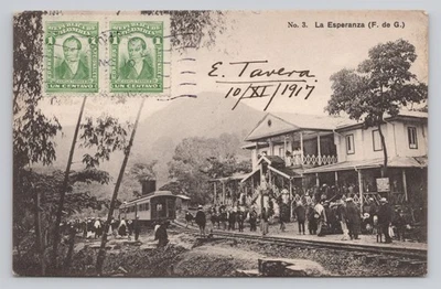 Postal Estación de Tren La Esperanza Ferrocarril de Girardot Colombia Foto 1 de 2