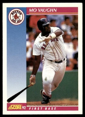 1992 Score #556 Mo Vaughn Boston Red Sox - Image 1 of 2