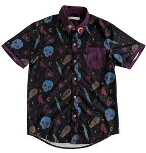 Theo Masters Shirt Top Button Front TikTok LGBTQ Influencer Designer Flaw - Picture 1 of 10
