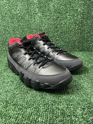 Nike Air Jordan 9 Retro Bajo Golf 'Negro Carbón/Rojo' Para hombres Talla 12 FJ5934-002 Foto 1 de 4