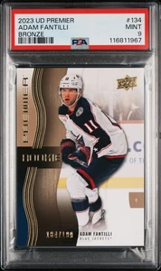 2023-24 Upper Deck Premier Adam Fantilli #134 Bronze Rookie 104/199 PSA 9 - Picture 1 of 2