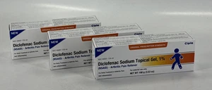 Pack of 3 - Cipla Diclofenac Sodium Topical Gel 1% | 100 g - NEW - Picture 1 of 3
