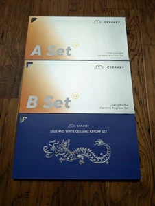 Cerakey Ceramic Keyboard Keycaps A + B + Dragon Sets - Photo 1/3