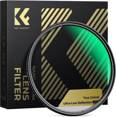 K&F Concept Ultra-Low Reflectivity CPL Filter True Color Polarizer Lens Filter - Image 1 of 4