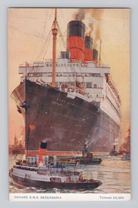 Cunard Line RMS Berengaria Oceanliner Dampfschiff Boot Postkarte - Bild 1 von 2