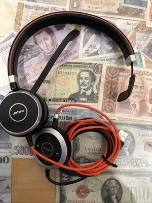 Jabra Evolve 40 Black Mono Headset HSC017 with ENC010 controller - Image 1 of 4