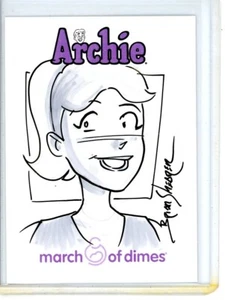 2009 5Finity ARCHIE March of Dimes BRIAN SHEARER 1/1 Artist SKETCH Card - Picture 1 of 1
