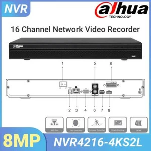 Dahua NVR4216-4KS2/L 16CH 4K NVR 8MP Video Recorder for Home Security Camera - Picture 1 of 6