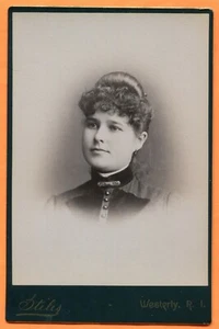 Westerly, RI, Portrait of a Young Woman, by Stiles, circa 1880s - Picture 1 of 2