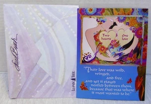 Valentine's Day Card Leanin' Tree Couple In Flowers Butterflies With Envelope - Picture 1 of 3