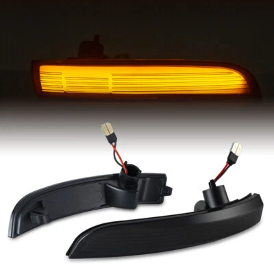 Frecce Laterali Led Specchio Nero Fumo per Ford Escape 3 Ecosport Kuga II - Immagine 1 di 4
