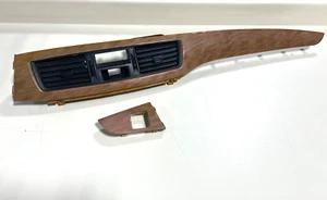 Mitsubishi Lancer 2003-2007 tablero central ventilación reloj panel moldura madera - Imagen 1 de 3