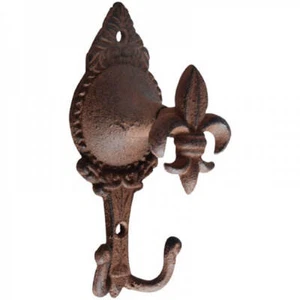 Haken Lilie Garderobe Handtuchhaken Landhaus Gusseisen Lilienform - Bild 1 von 2