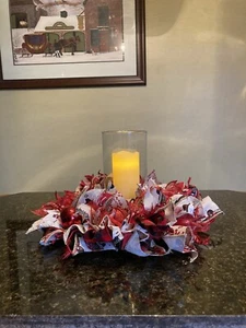 SALE!!! Christmas Candle Ring Wreath, Christmas Table Decor, Seasonal Decor - Picture 1 of 12