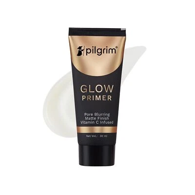 Pilgrim Glow Primer Lightweight Gel Based Velvety Matte Finish 30ml free shippin - Image 1 of 4