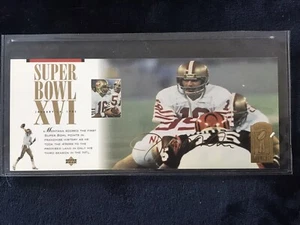 1982 Upper Deck Limited Edition Joe Montana’s Numbered Card Super Bowl XVI - Picture 1 of 2