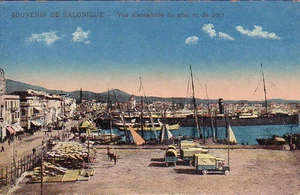 TURQUIE - SALONIQUE - VUE DU PORT - CARTE DATEE DU 3-10-1919. - Imagen 1 de 1