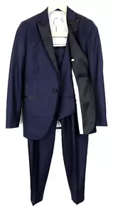 Suitsupply La Spalla Esmoquin Hombre Traje UK34S Azul Lana Pura un Solo Pecho 3 - Imagen 1 de 23