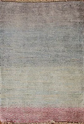 Ombre Gabbeh Kashkoli Rug 2x2 Square Wool Hand-made Modern Carpet - Image 1 of 4