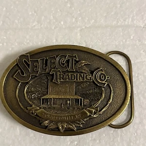 Select Trading Co. Vintage Gürtelschnalle Tobaccoville North Carolina 1995 - Bild 1 von 4