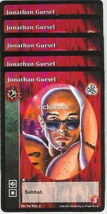 Jonathan Gursel x5 Toreador antitribu 3rd Ed VTES Jyhad - Picture 1 of 1