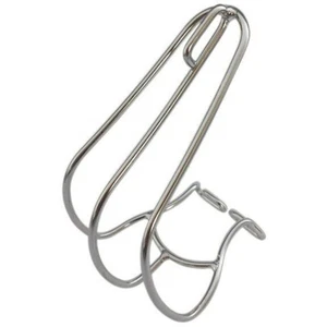 NUOVO MKS Clip punta gabbia acciaio inox MEDIUM TREK BIANCHI FELTRO SPECIALIZZATO - Foto 1 di 1