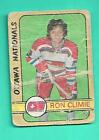 (1) Ron Climie 1972-73 O-Pee-Chee Wha Serie 3 # 318 Ottawa Rookie Poor (V2199)  