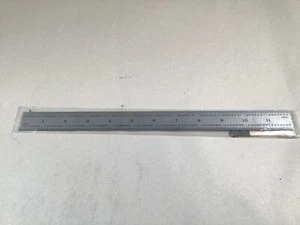 12 inch Chrome Finish Stainless Steel Rule  R2L5B1 - Picture 1 of 2