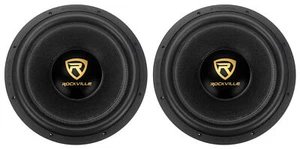(2) Rockville W15K9D2 15" 10,000w Car Subwoofers Dual 2-Ohm Subs CEA Compliant - Picture 1 of 11