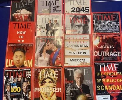 TIME MAGAZINES Lot Of 14 2011-2012 ISSUEs ~ ROYAL WEDDING,The Protester, 100 ppl - Image 1 of 4
