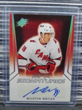 2021-22 Upper Deck SPX Martin Necas SPX Signatures Auto Autograph #SPX-MN