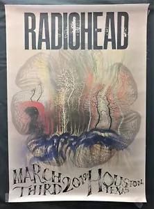 Radiohead 2012 Houston Show Canvas Poster 20 x 28" - Picture 1 of 1