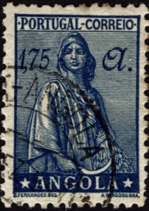 21210  Angola 1922 African Stamp Scott #258A Goddess Ceres Clean Back CV $5.25 - Picture 1 of 1