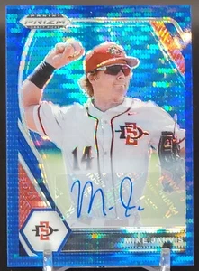 Mike Jarvis Blue Prizm Refractor RC automático #/5 Pittsburgh Pirates - Imagen 1 de 2