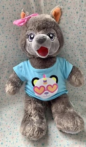 Build-A-Bear Workshop Violet the Wolf Plush Stuffed Animal 16" Great Wolf Lodge - Picture 1 of 8