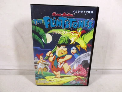 THE FLINT STONES Flintstones Mega Drive Sega Japan Import F/S FedEx DHL - Image 1 of 3