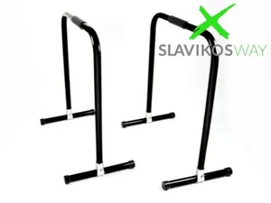 Slavikosway Dip Station Barren Fitness 73x61cm Calisthenics Schwarz oder Gelb - Bild 1 von 3