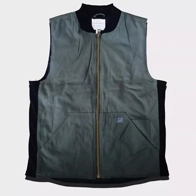 Chaleco de lona utilitario vintage resistente a la intemperie para hombre Foto 1 de 4