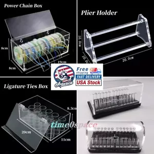 Dental Power Chain Ligature Tie Organizer Storage Box Arch Wire Box Plier Holder - Picture 1 of 19