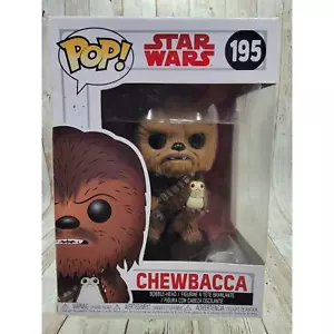 Funko Pop! Star Wars - Chewbacca with Porg Vinyl Bobble-Head #195 - Picture 1 of 6