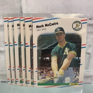 1988 Fleer Baseball Mark McGwire #286 6 Karten Lot - Bild 1 von 3