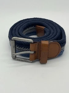 Ben Sherman Blue/Grey Chevron Adjustable Mens Belt Size 38-40? - Picture 1 of 4