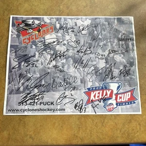 Cincinnati Cyclones 2008 Kelly Cup Finals Signed Team Print - Picture 1 of 4