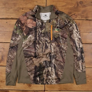 Vintage Mossy Oak Windbreaker Jacke M Real Tree Pullover Camouflage Grün - Bild 1 von 7