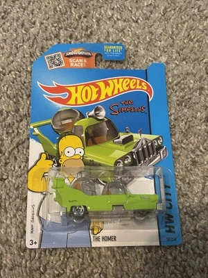 2013 Hot Wheels HW City Tooned The Simpsons The Homer Vehicle BDC82 - Image 1 of 4