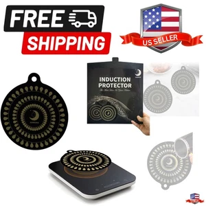 Alfombra protectora de silicona termocromática de inducción de 9,5 pulgadas, quemador portátil... - Imagen 1 de 10