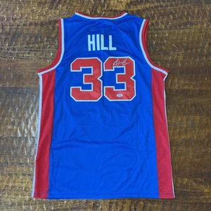 Grant Hill Signed Detroit Pistons Jersey PSA DNA Autographed - Picture 1 of 6