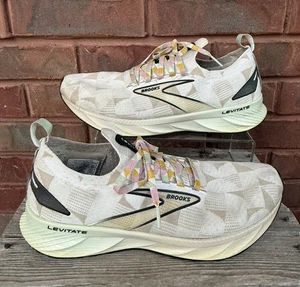 BROOKS levitate stealthfit 6 womens running sneakers sz 10.5 shoes Checkered - Picture 1 of 14
